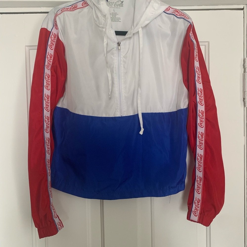 Coca-Cola Tri-Color Jacket with Logo Accents